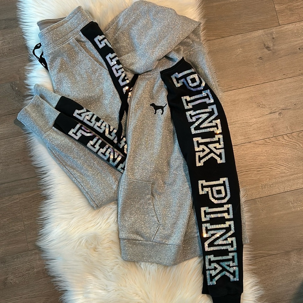 Pink brand tracksuit